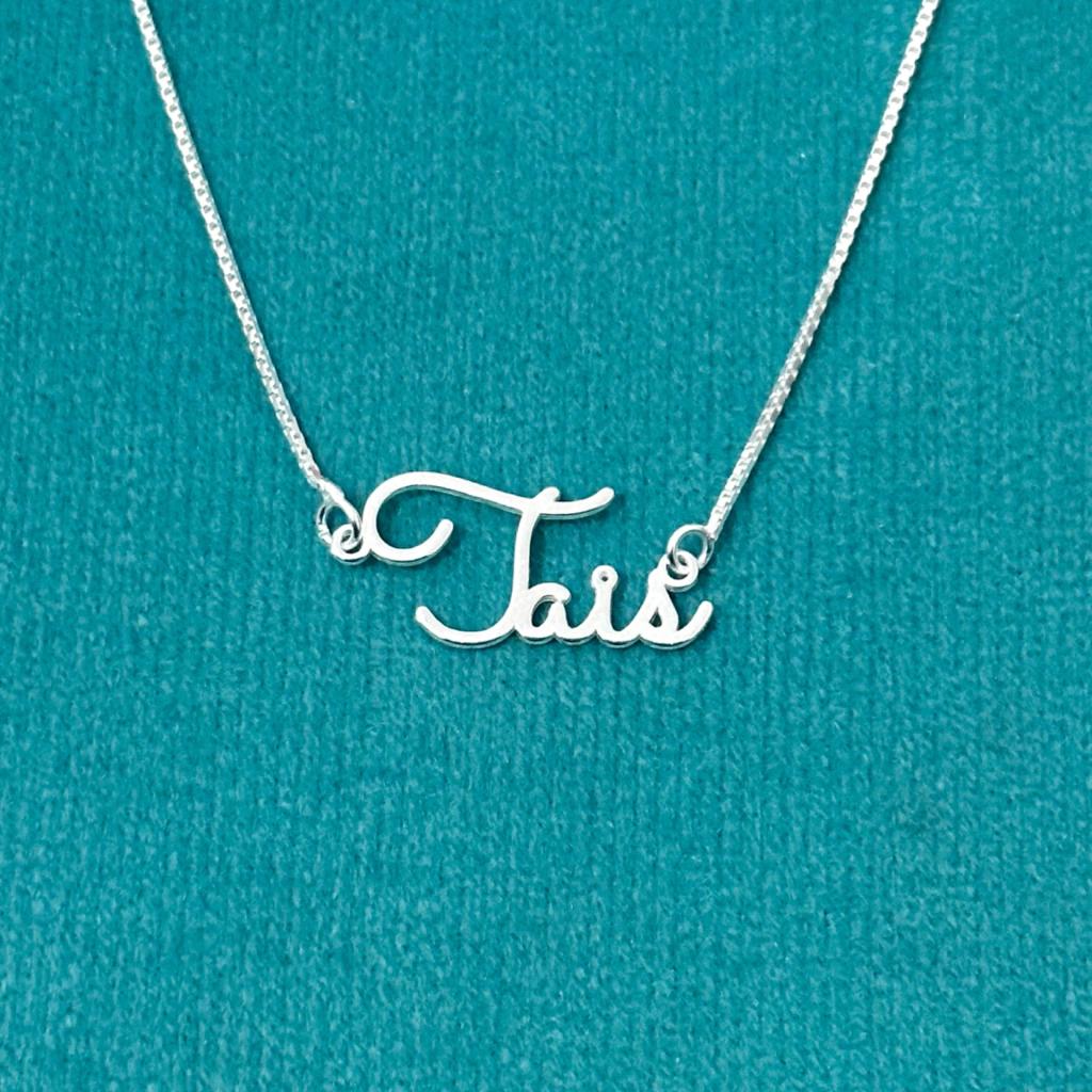 Colar nome personalizado 45 cm. - Kalon Joias