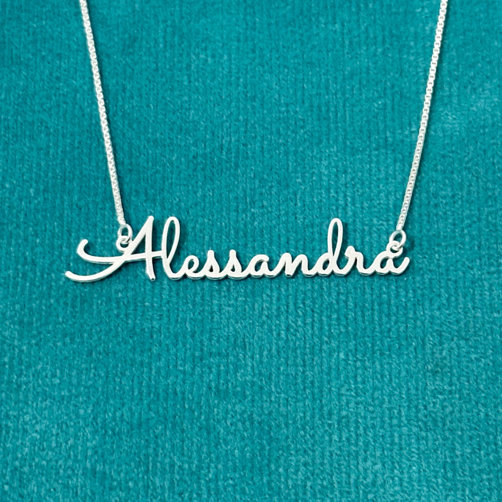 Colar nome personalizado 45 cm. - Kalon Joias