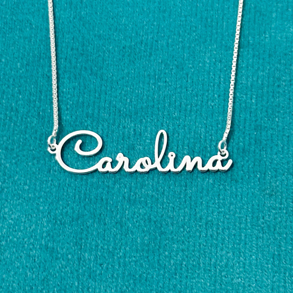 Colar nome personalizado 45 cm. - Kalon Joias