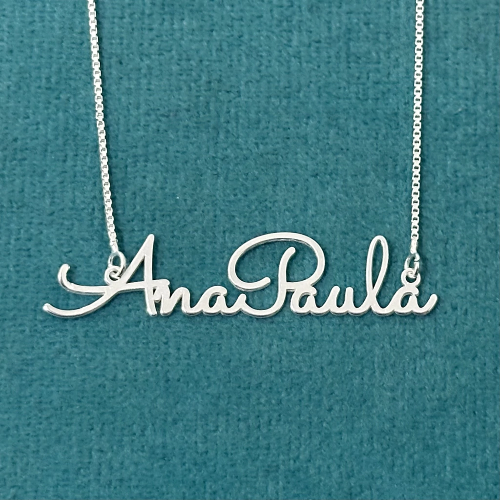 Colar nome personalizado 45 cm. - Kalon Joias