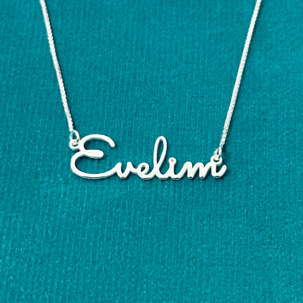 Colar nome personalizado 45 cm. - Kalon Joias