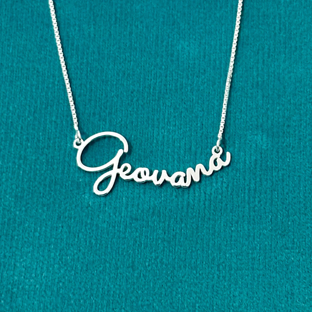 Colar nome personalizado 45 cm. - Kalon Joias