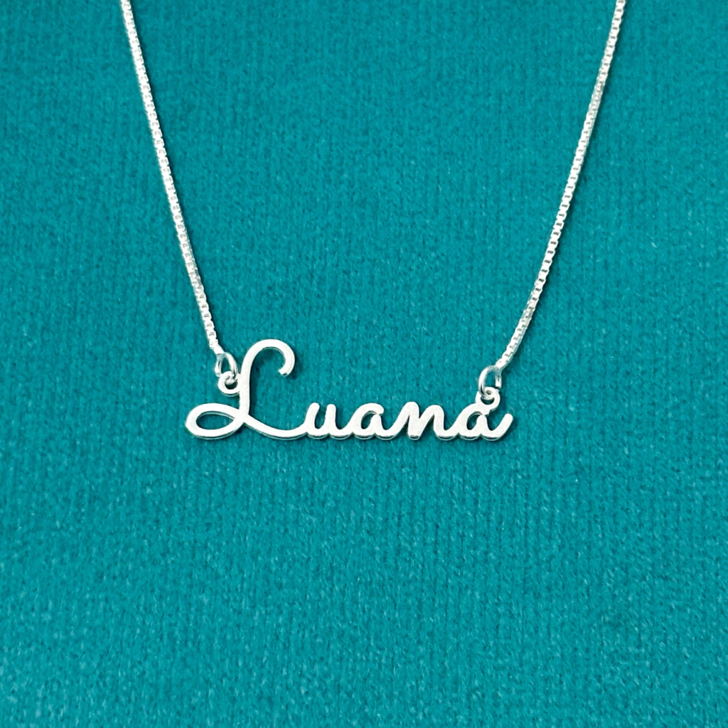 Colar nome personalizado 45 cm. - Kalon Joias
