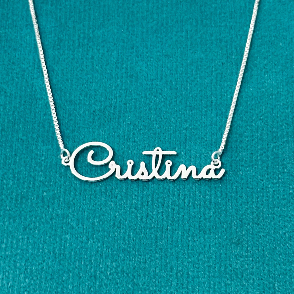 Colar nome personalizado 45 cm. - Kalon Joias