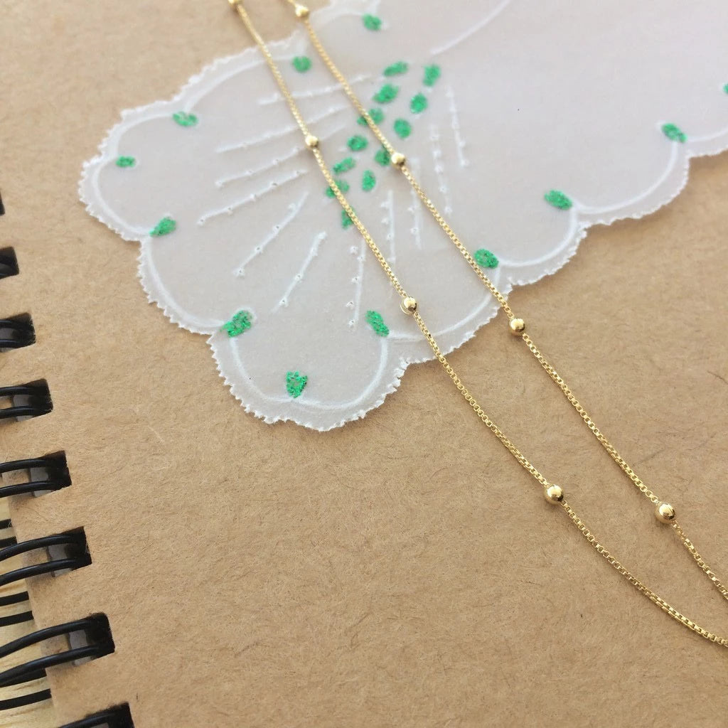 Choker de Bolinhas Espaçadas Banhado a Ouro 18K