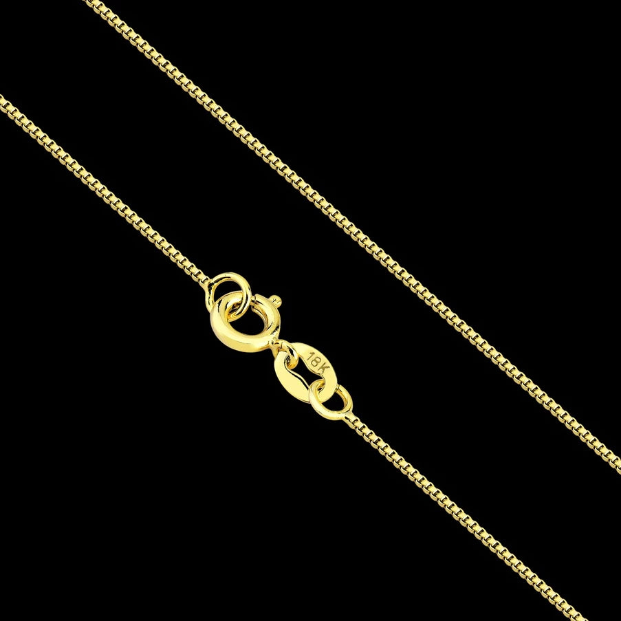 Corrente Veneziana Masculina Banhada a Ouro 18k