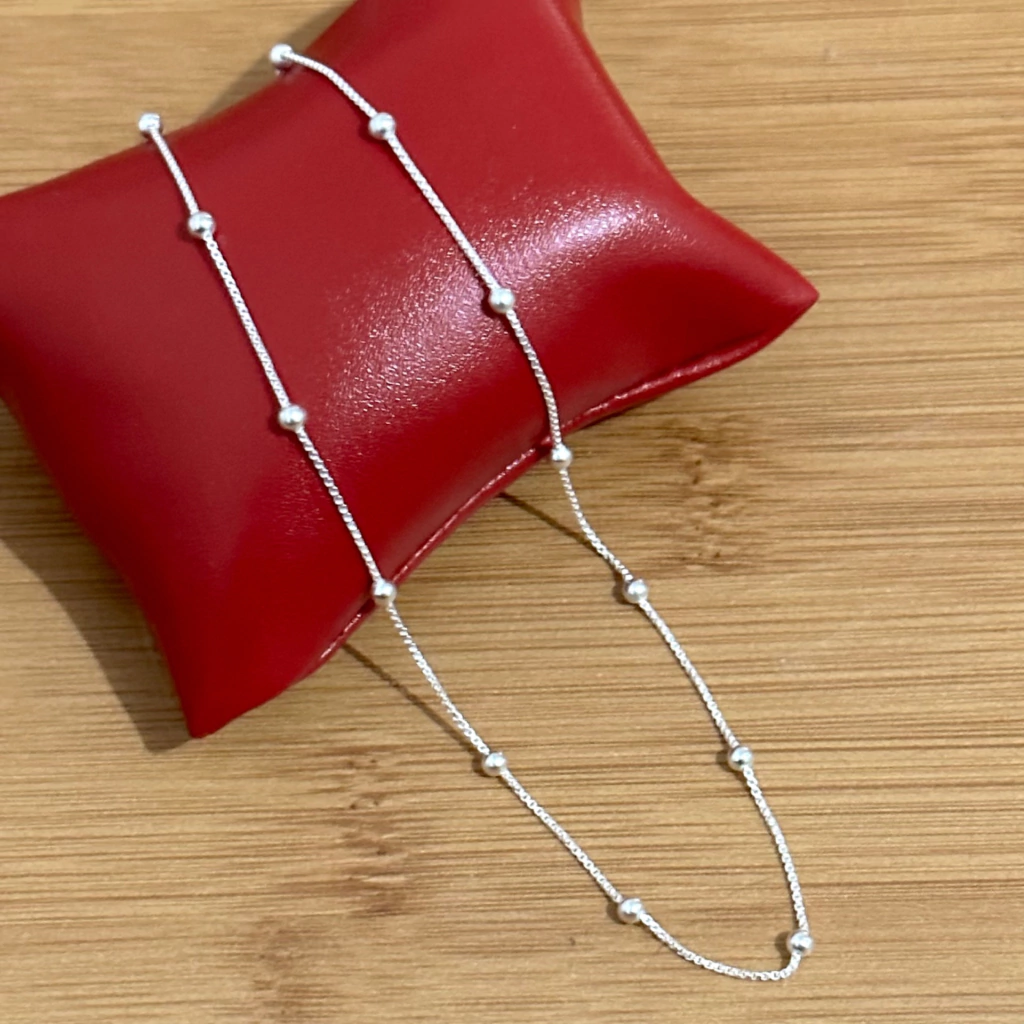 Colar bolas 70 cm. 3.1 mm. - Kalon Joias