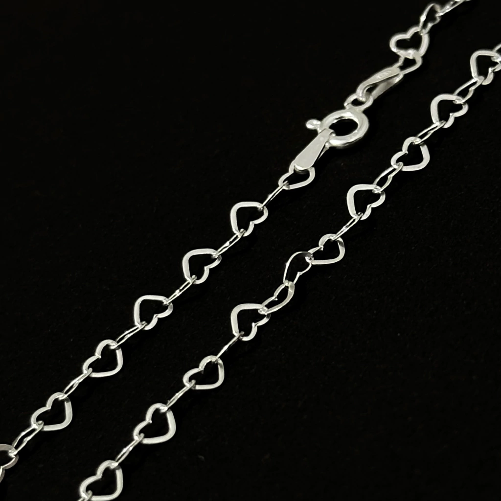 Colar corações 45 cm. 3.3 mm. - Kalon Joias