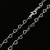 Colar corações 45 cm. 3.3 mm. - Kalon Joias