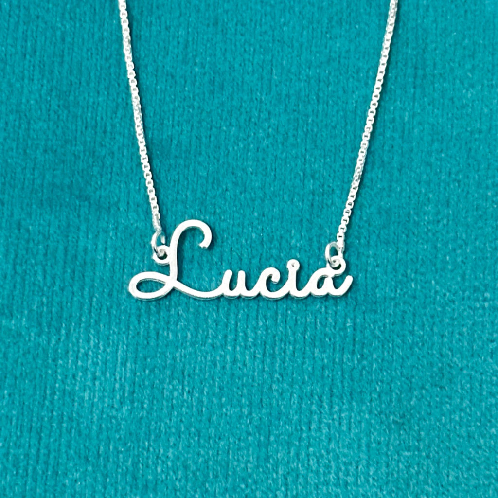 Colar nome personalizado 40 cm. - Kalon Joias
