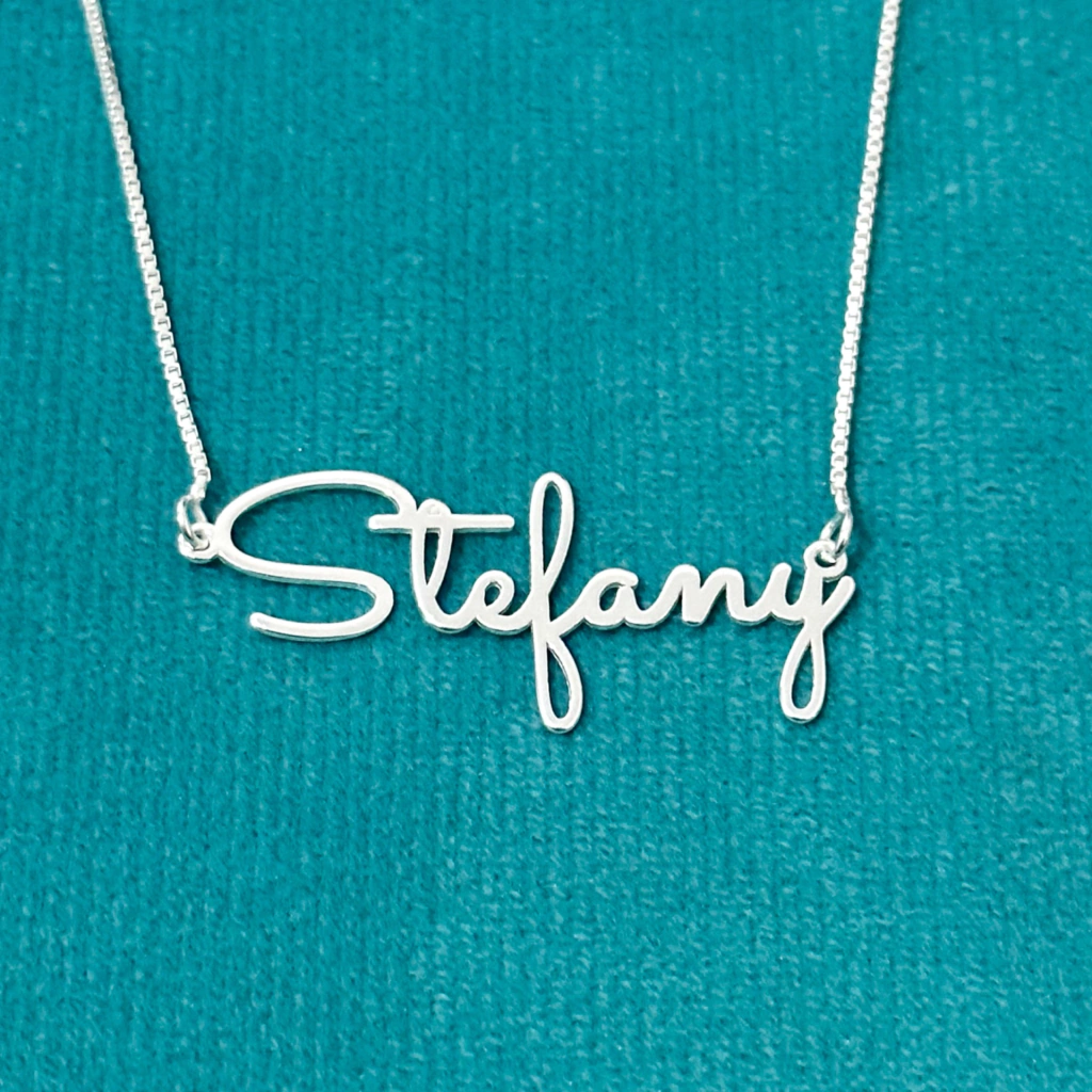 Colar nome personalizado 40 cm. - Kalon Joias