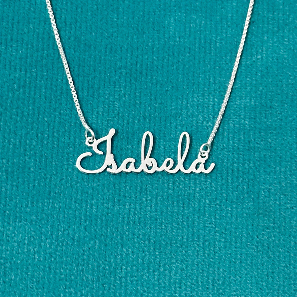 Colar nome personalizado 40 cm. - Kalon Joias