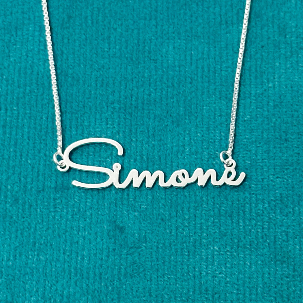 Colar nome personalizado 40 cm. - Kalon Joias