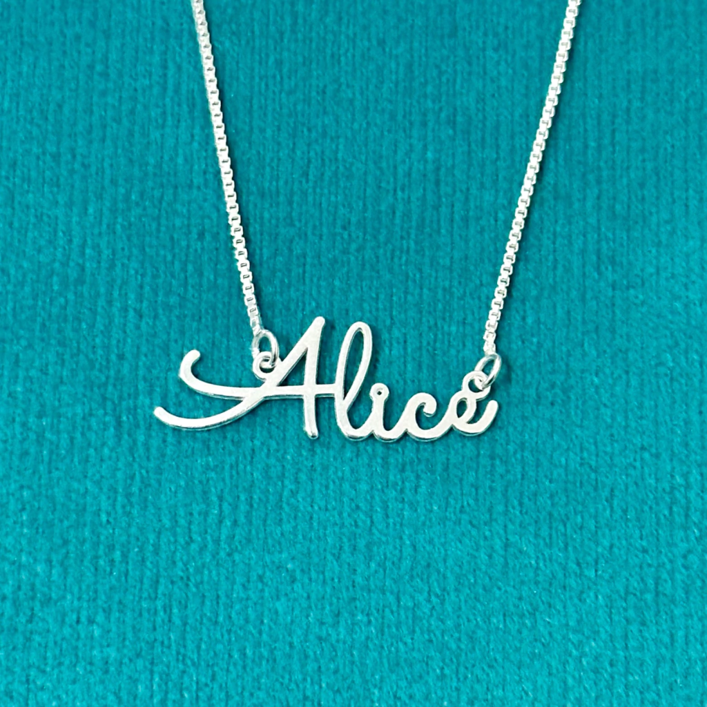 Colar nome personalizado 40 cm. - Kalon Joias