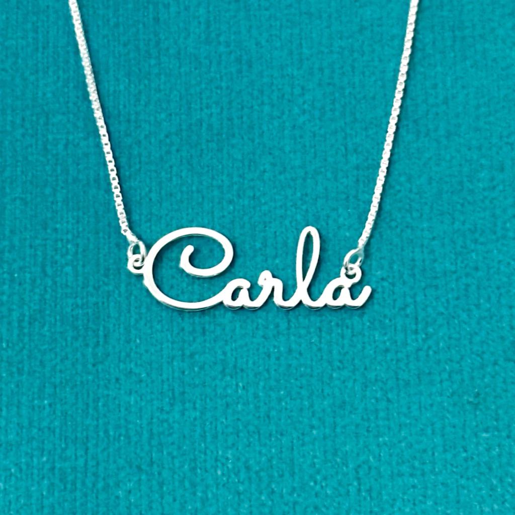 Colar nome personalizado 40 cm. - Kalon Joias