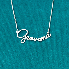 Colar nome personalizado 45 cm. - Kalon Joias