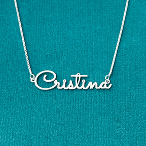 Colar nome personalizado 45 cm. - Kalon Joias