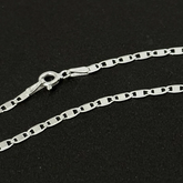 Corrente piastrine laminada 70 cm. 2.4 mm. - Kalon Joias