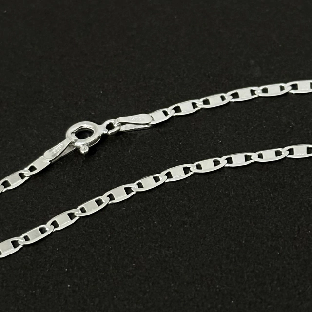 Corrente piastrine laminada 70 cm. 2.4 mm. - Kalon Joias
