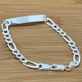 Pulseira 3x1 com placa 6.5 mm. - Kalon Joias