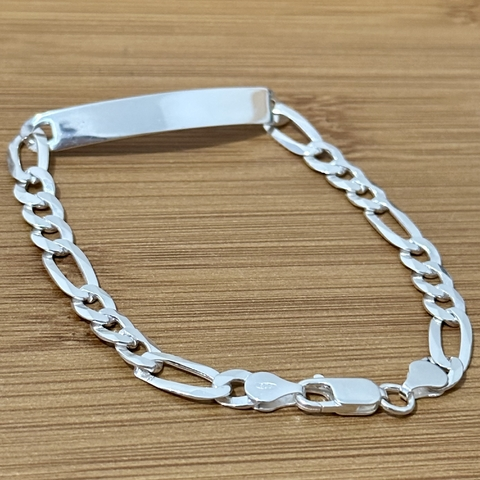 Pulseira 3x1 com placa 6.5 mm. - Kalon Joias