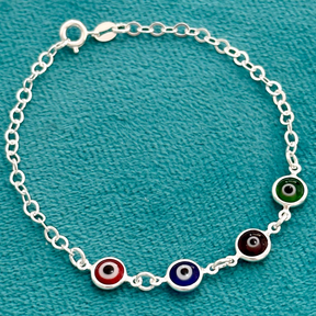 Pulseira 4 olhos juntos - Kalon Joias