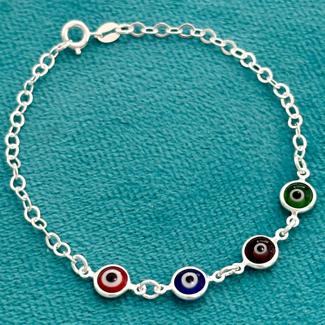 Pulseira 4 olhos juntos - Kalon Joias