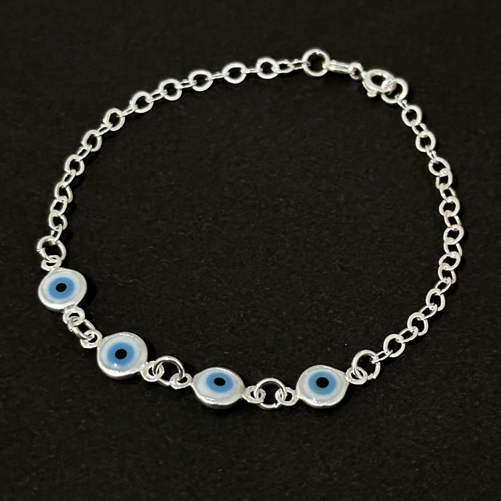 Pulseira 4 olhos juntos - Kalon Joias