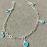 Pulseira 4 pedras pqn e 1 grande 1 - Kalon Joias