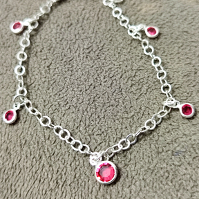 Pulseira 4 pedras pqn e 1 grande 1 - Kalon Joias