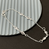 Pulseira 6 pedras navete - Kalon Joias