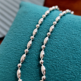 Pulseira azeitonas e bolas 2.5 mm. - Kalon Joias