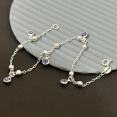 Pulseira bolas e olhos - Kalon Joias