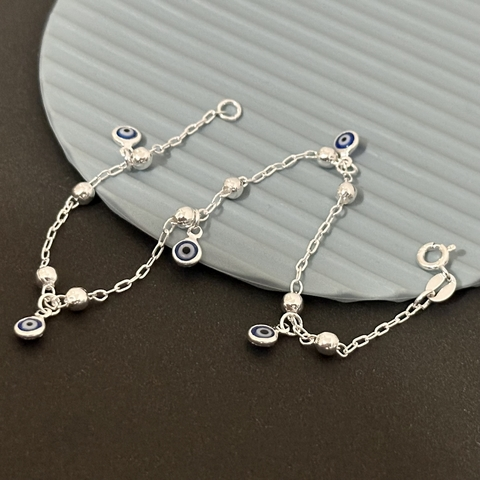 Pulseira bolas e olhos - Kalon Joias