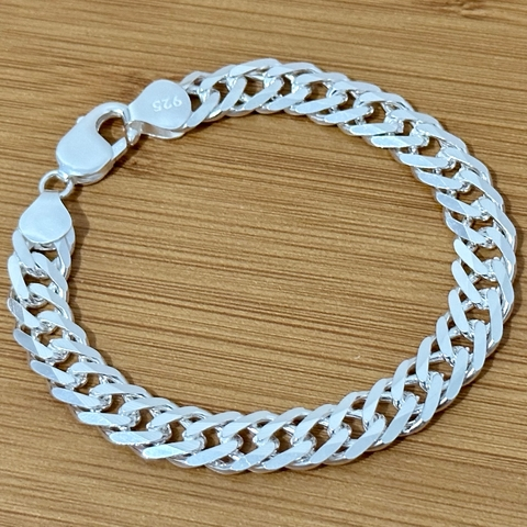 Pulseira elo duplo 10.5 mm. - Kalon Joias