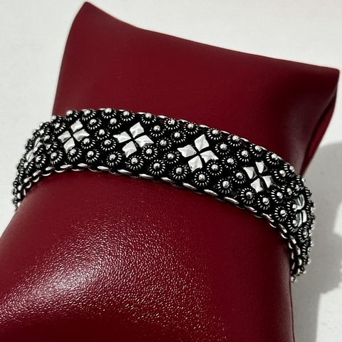 Pulseira envelhecida 14.8 mm. - Kalon Joias