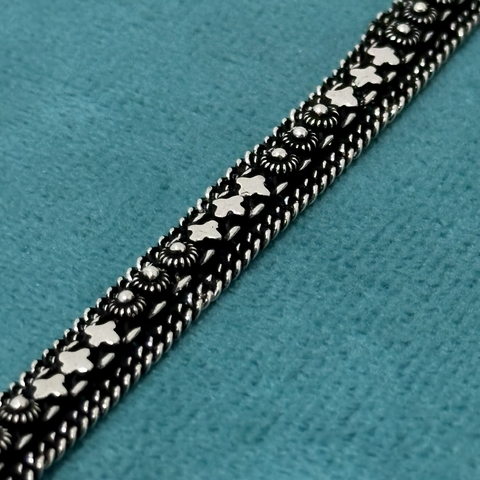 Pulseira envelhecida 8.5 mm. - Kalon Joias