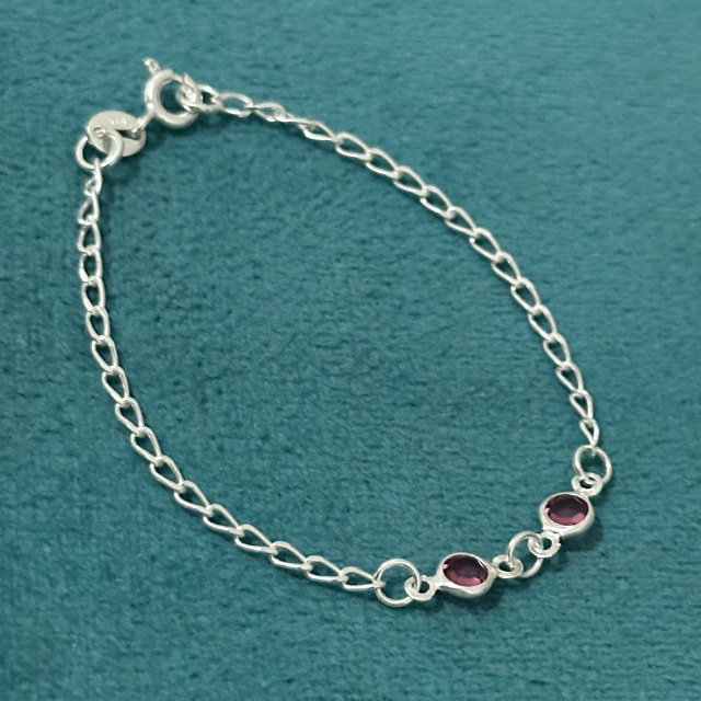 Pulseira infantil 2 pedras - Kalon Joias
