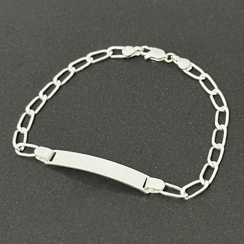 Pulseira placa grumet longa 7.1 mm. - Kalon Joias