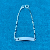 Pulseira plaquinha estrela - Kalon Joias