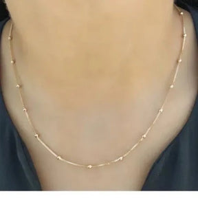 Choker de Bolinhas Espaçadas Banhado a Ouro 18K