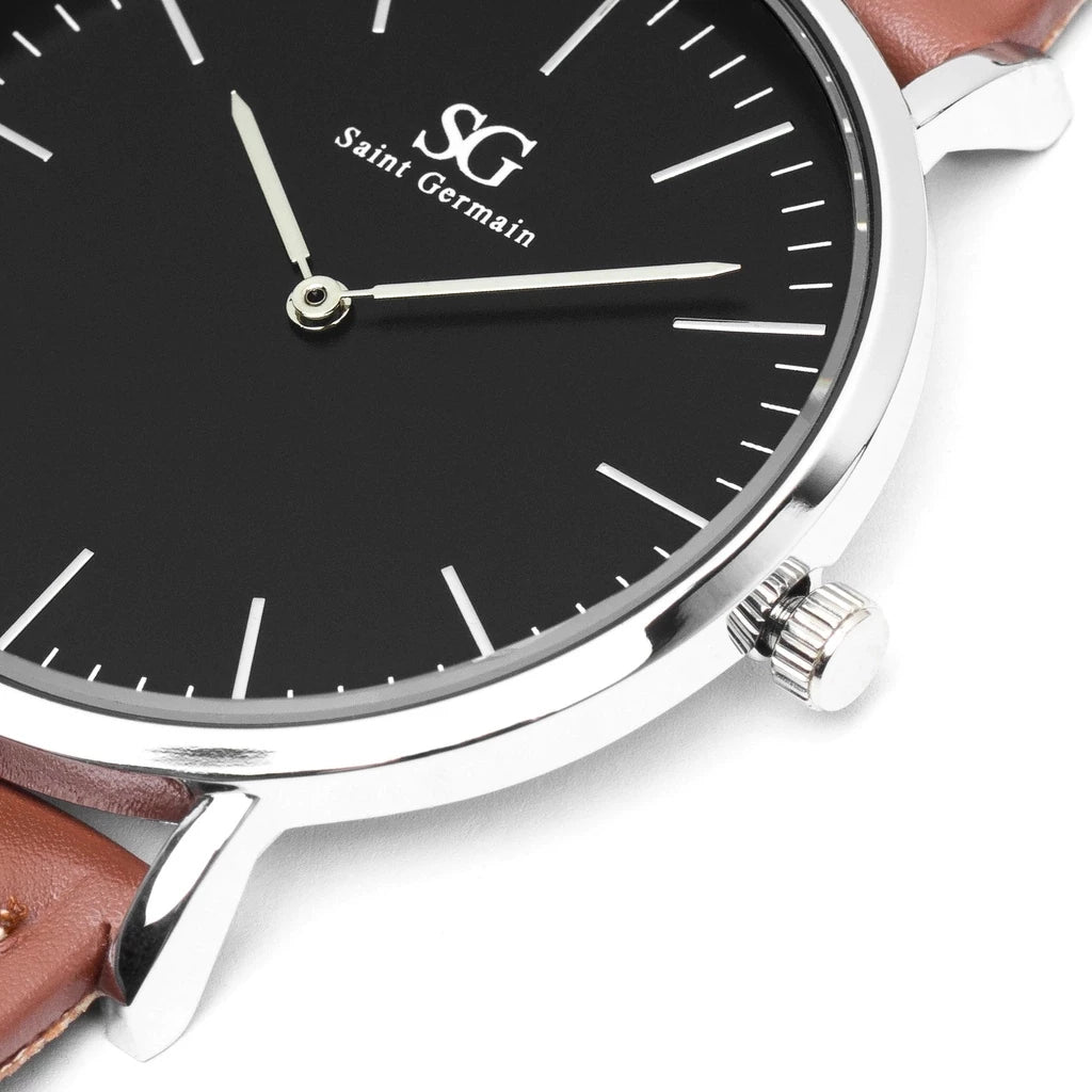Relógio Masculino Bronx Black Silver 40mm - Kalon Joias