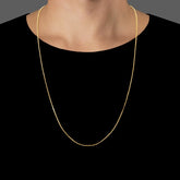 Corrente Veneziana Masculina Banhada a Ouro 18k