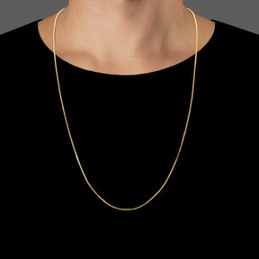 Corrente Veneziana Masculina Banhada a Ouro 18k