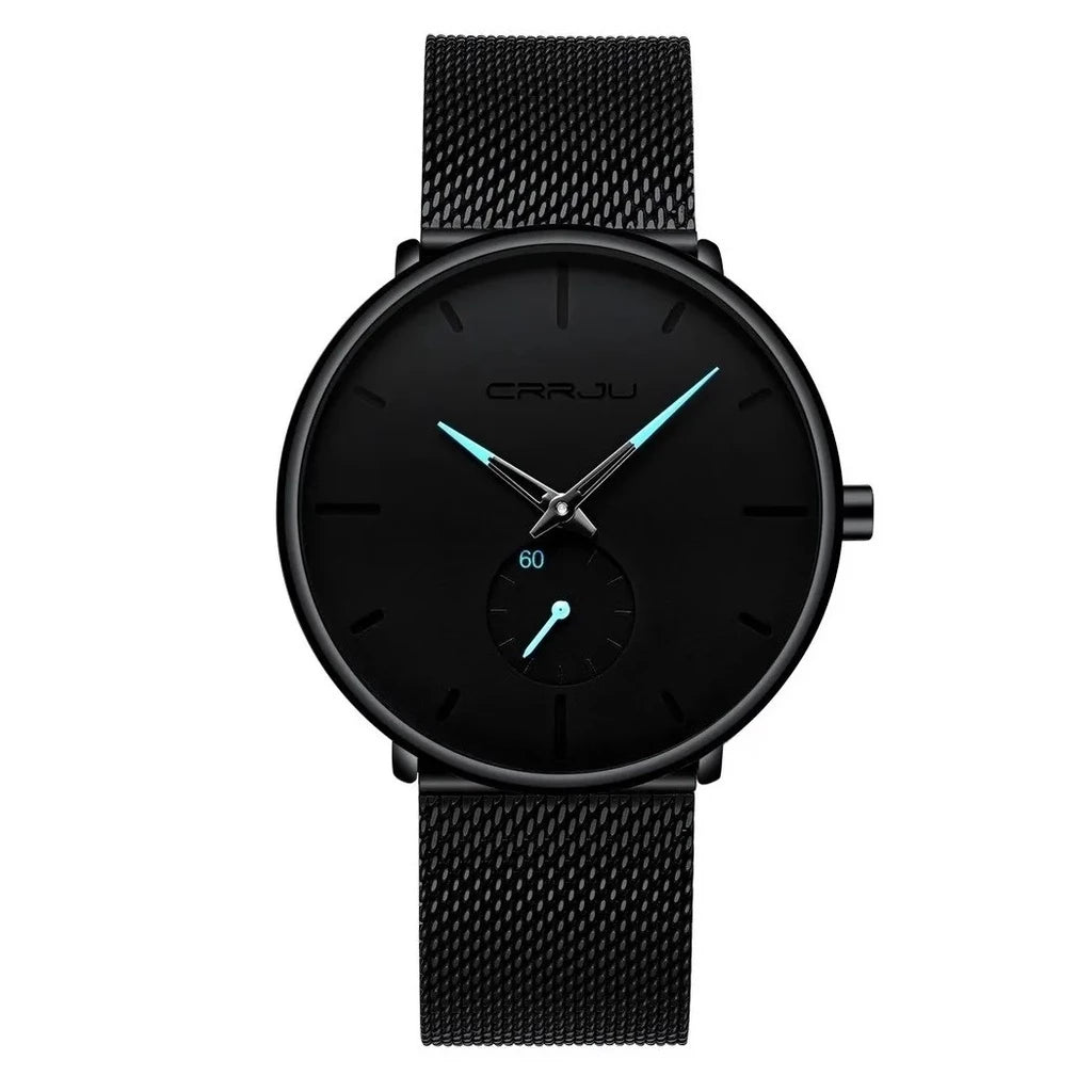 Relógio Masculino Casual Metálico Luxo Ultra Fino - Kalon Joias
